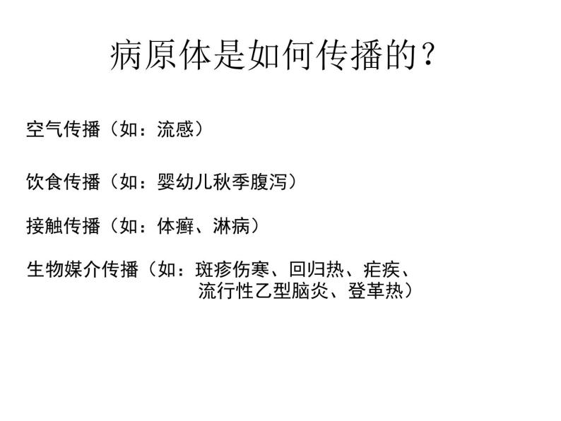 上海版八年级上册生物课件 3.2.1 常见传染病及其预防 (共28张PPT)08