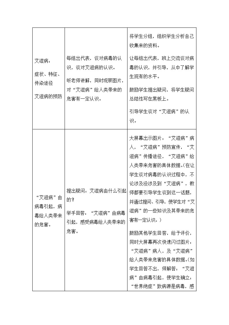人教版八年级生物上册《5-5 病毒》教案教学设计初二优秀公开课 (2)第2页