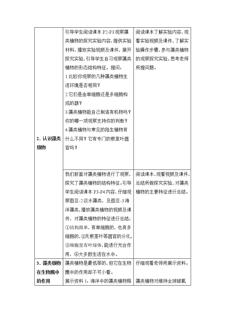 3.1.1《藻类植物》教案02