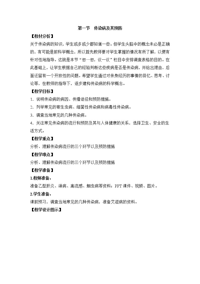鲁科版（五四制）生物七下 5.1.1《传染病及其预防》教案201