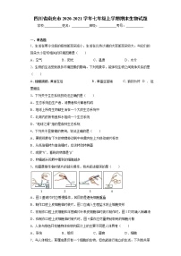 四川省南充市2020-2021学年七年级上学期期末生物试题（word版 含答案）