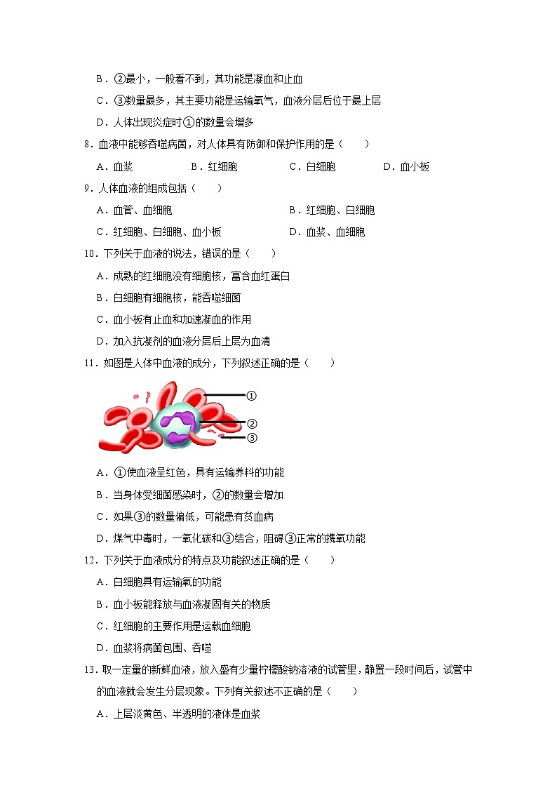 人教版生物七年级下册《流动的组织——血液》课件（送教案+练习）03