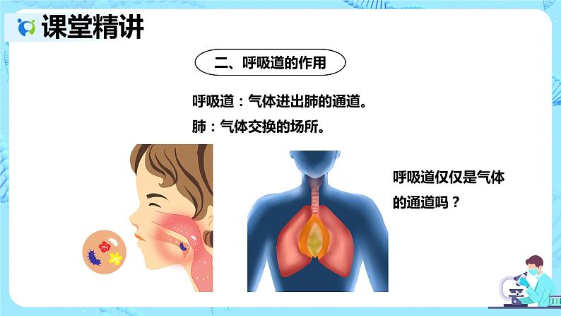 人教版生物七年级下册《呼吸道对空气的处理》课件（送教案+练习）07