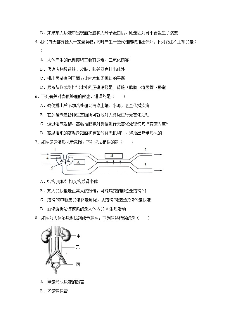 人教版生物七年级下册《人体内废物的排出》课件（送教案+练习）02