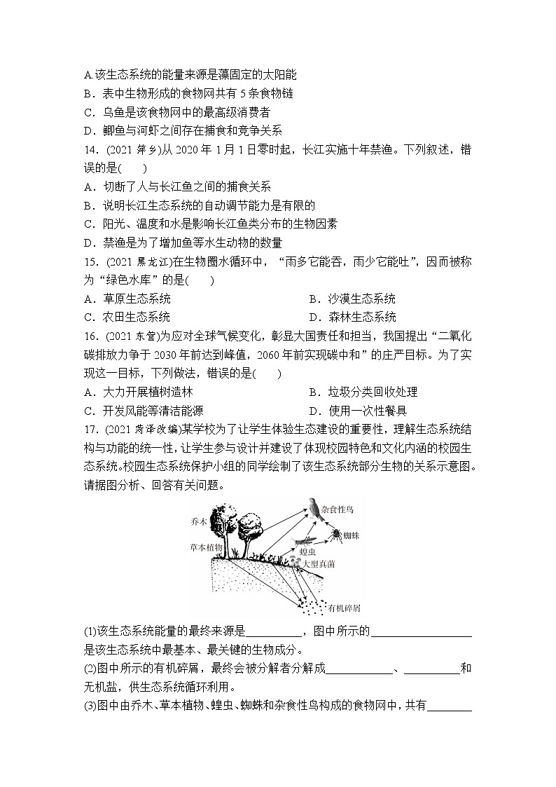 （二）生物与环境-2022年中考生物二轮专题复习带答案第3页