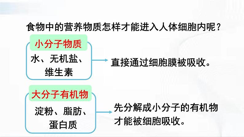 人教版生物七年级下册 4.2.2 食物的消化 课件+视频素材04