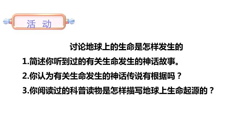 北师大版八年级生物下册 第21章 第1节 生命的起源 课件03