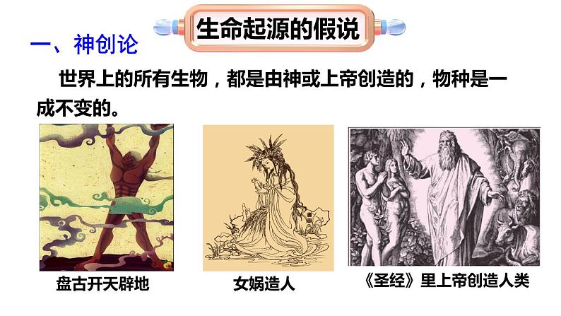 北师大版八年级生物下册 第21章 第1节 生命的起源 课件04