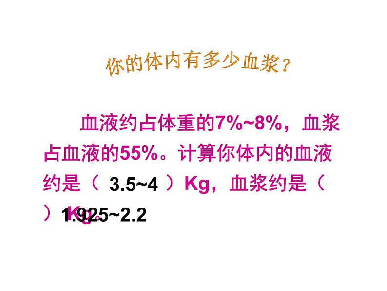 上海版八年级上册生物  1.1.2 人体的内环境 课件   (共16张PPT)第6页