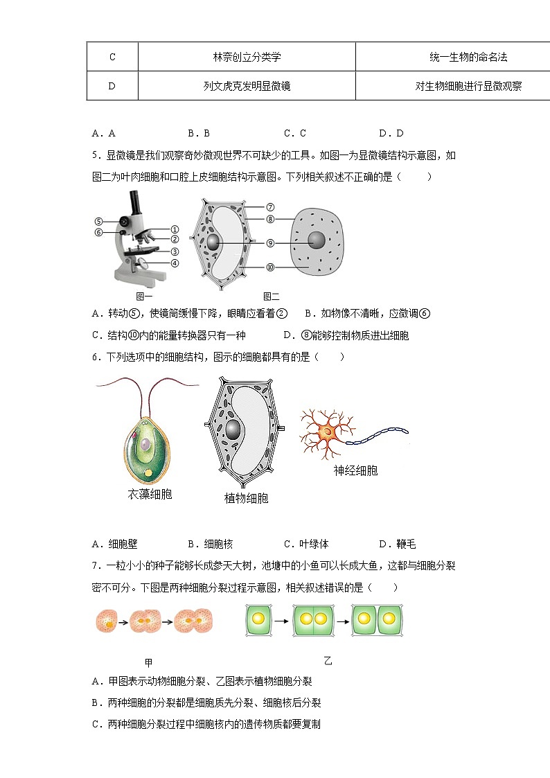 广东省揭阳市普宁市2021-2022学年九年级上学期期末生物试题（word版 含答案）02