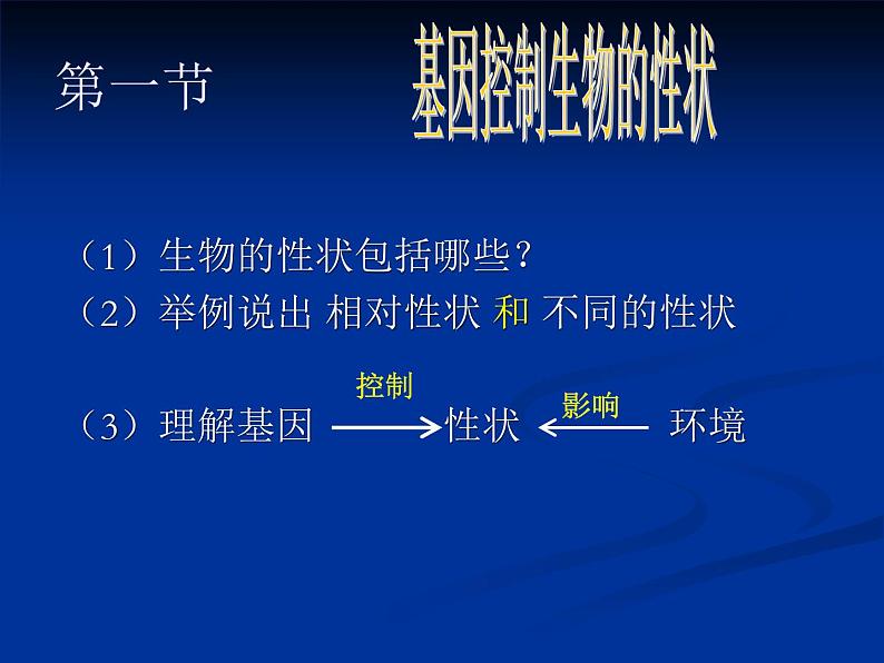 人教版八年级下册 生物：7.2.1 基因控制生物的性状 课件第4页