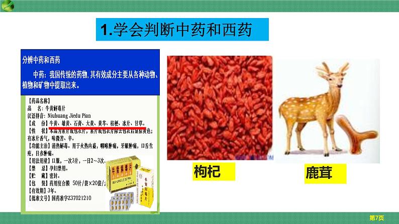 七年级生物下册（冀教版）2.7 科学用药 保障健康（课件）（共21张PPT）第7页