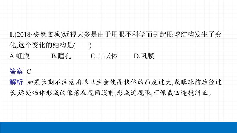 2022届初中生物一轮复习 第十四讲 人体对外界环境的感知 课件第4页