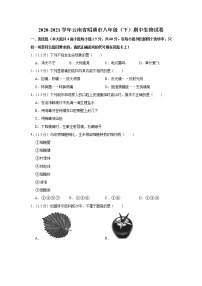 2020-2021学年云南省昭通市八年级（下）期中生物试卷（含答案）