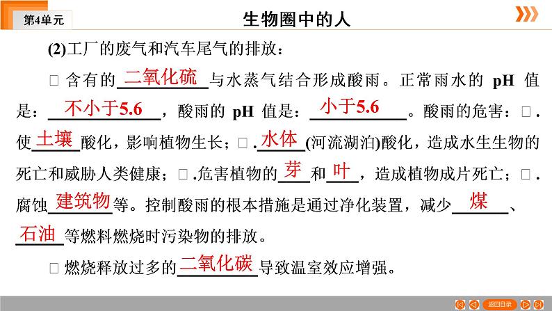 2021年中考广东专用生物一轮知识点复习第4单元 第16章　人类活动对生物圈的影响　 课件第8页