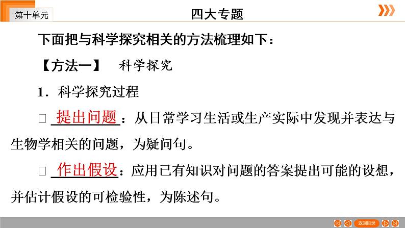 2021年 中考广东专用生物一轮知识点复习第10单元 第30章 专题3 实验探究  课件07