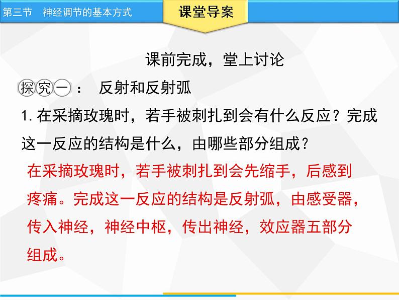 人教版生物七年级下册 第六章  神经调节的基本方式（课件）七年级生物下册（人教版）第8页