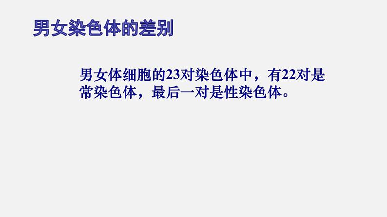 初中生物人教版八年级下册 7.2.4 人的性别遗传（课件）(共18张PPT)第4页