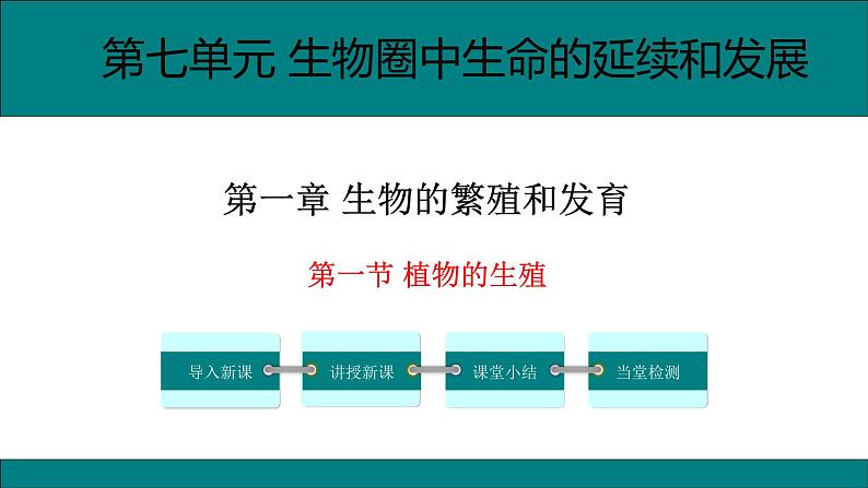 初中生物人教版八年级下册7.1.1  植物的生殖课件 八年级生物下册（人教版）第1页