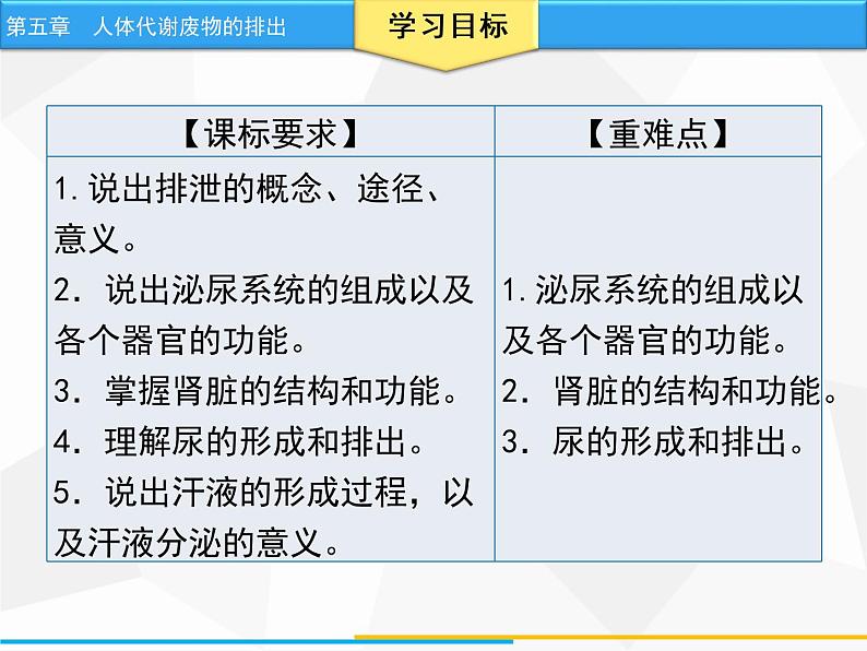 人教版生物七年级下册 第五章 人体代谢废物的排出（课件）七年级生物下册（人教版）第2页