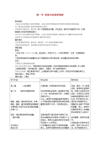 人教版 (新课标)七年级下册第一节 食物中的营养物质教学设计