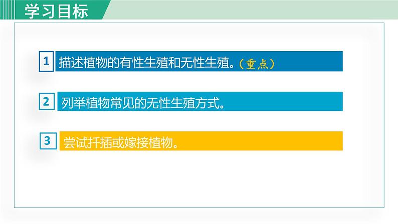 人教版八年级生物下册 7.1.1植物的生殖 课件第3页