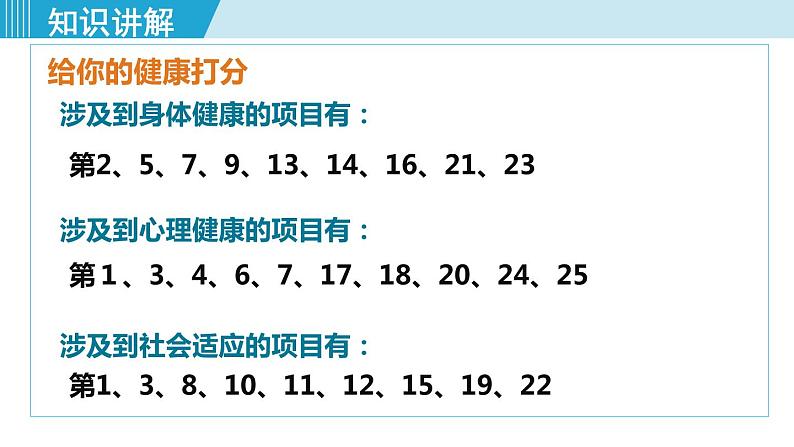 人教版八年级生物下册 8.3.1评价自己的健康状况 课件05