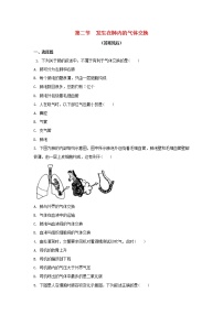 2021学年第二节 发生在肺内的气体交换课时练习