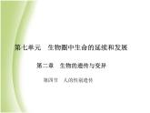 八年级生物下册第七单元生物圈中生命的延续和发展第二章生物的遗传与变异第四节人的性别遗传作业课件新人教版