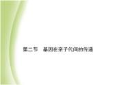 八年级生物下册第七单元生物圈中生命的延续和发展第二章生物的遗传与变异第二节基因在亲子代间的传递作业课件新人教版