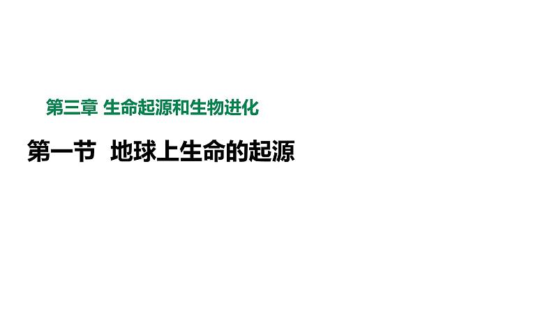 人教版八年级生物下册  7.3.1地球上生命的起源  课件 素材02