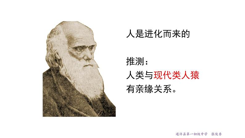 21.3 人类的起源与进化 课件 北师大版八年级下册生物04
