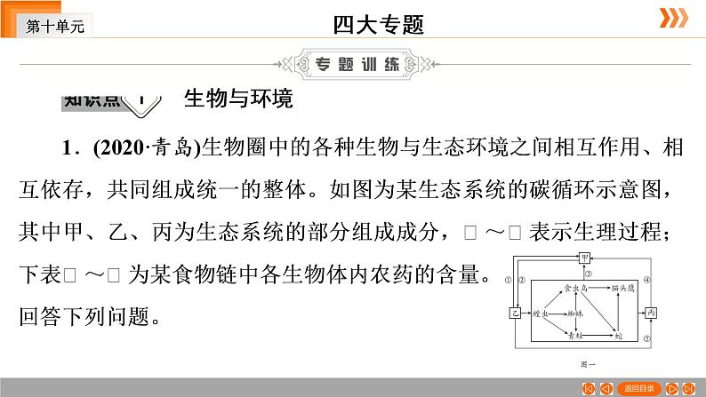 2021年中考广东专用生物一轮知识点复习第10单元 第31章 专题4 综合应用   课件06