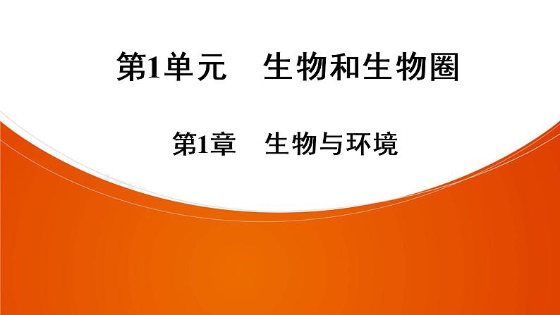 2021中考广东专用生物一轮知识点复习第1单元 第1章　生物与环境 课件01