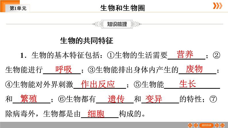 2021中考广东专用生物一轮知识点复习第1单元 第1章　生物与环境 课件06