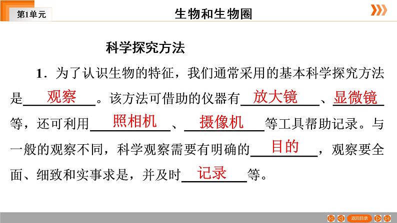 2021中考广东专用生物一轮知识点复习第1单元 第1章　生物与环境 课件07