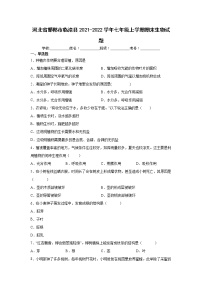 河北省邯郸市临漳县2021-2022学年七年级上学期期末生物试题（word版 含答案）