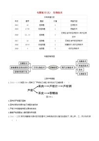 江西专版中考生物复习专题复习09生物技术试题