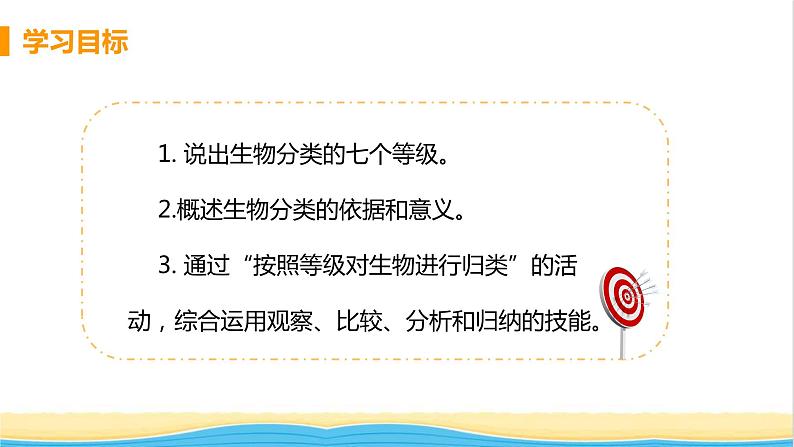 八年级生物上册第六单元生物的多样性及其保护第一章根据生物的特征进行分类第二节从种到界教学课件新人教版第3页