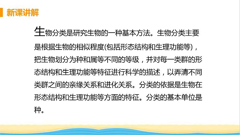 八年级生物上册第六单元生物的多样性及其保护第一章根据生物的特征进行分类第二节从种到界教学课件新人教版第5页