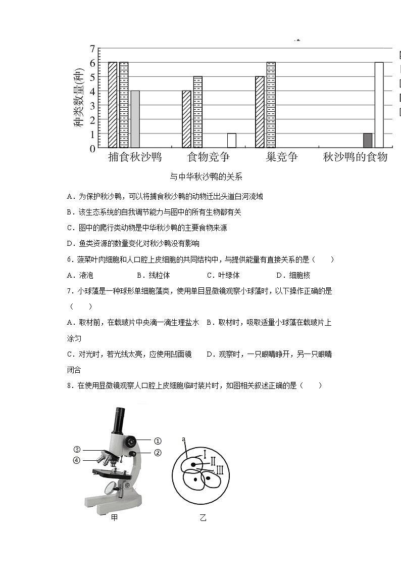 广东省汕尾市2021-2022学年七年级上学期期末生物试题（word版 含答案）02