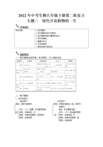 2022年中考生物八年级下册第二轮复习-绿色开花植物的一生