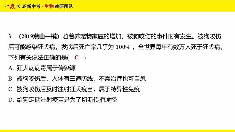 健康地生活-命题点2 人体的免疫课件PPT05