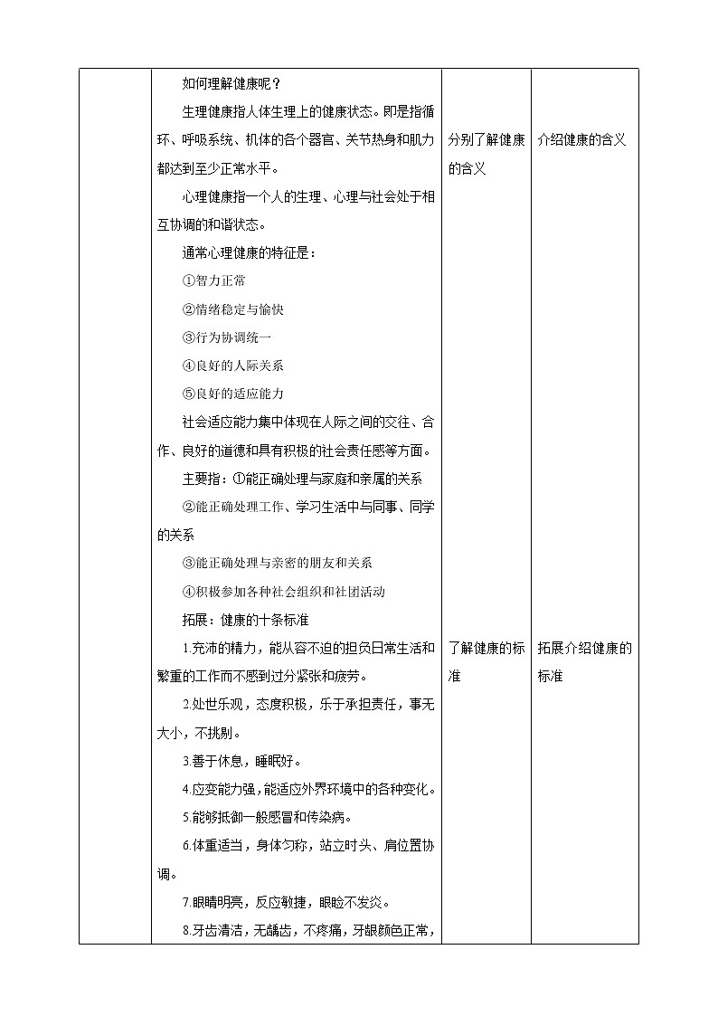 13.1 健康及其条件（1）-教案第2页