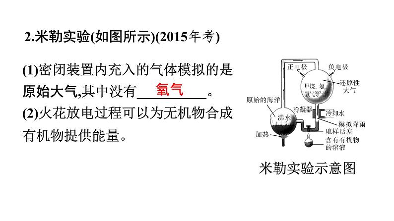 2021中考广东专用生物知识点一轮复习第七单元第三章　生命起源和生物进化课件06