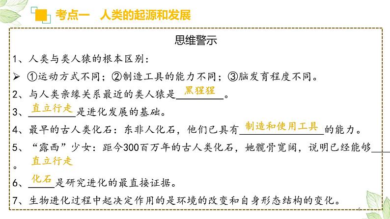 专题09 人的由来（上课用课件）-【过一轮】2022年中考生物一轮复习课件精讲与习题精练04