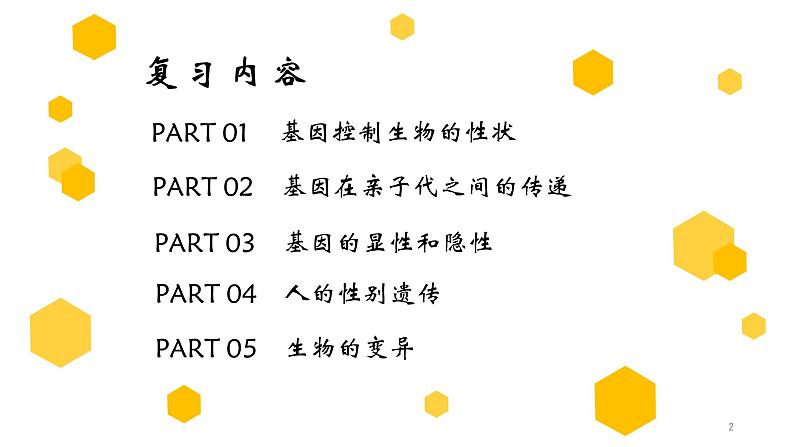 专题20 生物的遗传和变异（上课用课件）-【过一轮】2022年中考生物一轮复习课件精讲与习题精练02