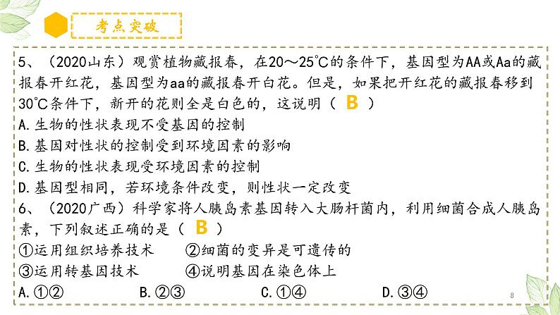 专题20 生物的遗传和变异（上课用课件）-【过一轮】2022年中考生物一轮复习课件精讲与习题精练08