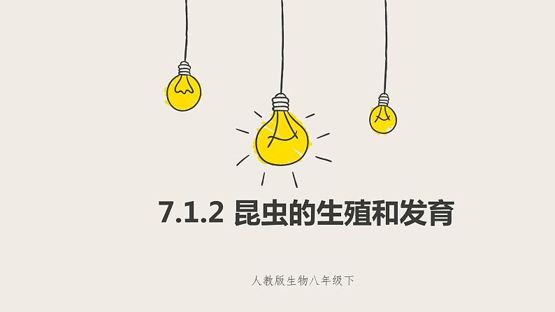 7.1.2 昆虫的生殖和发育 课件第1页