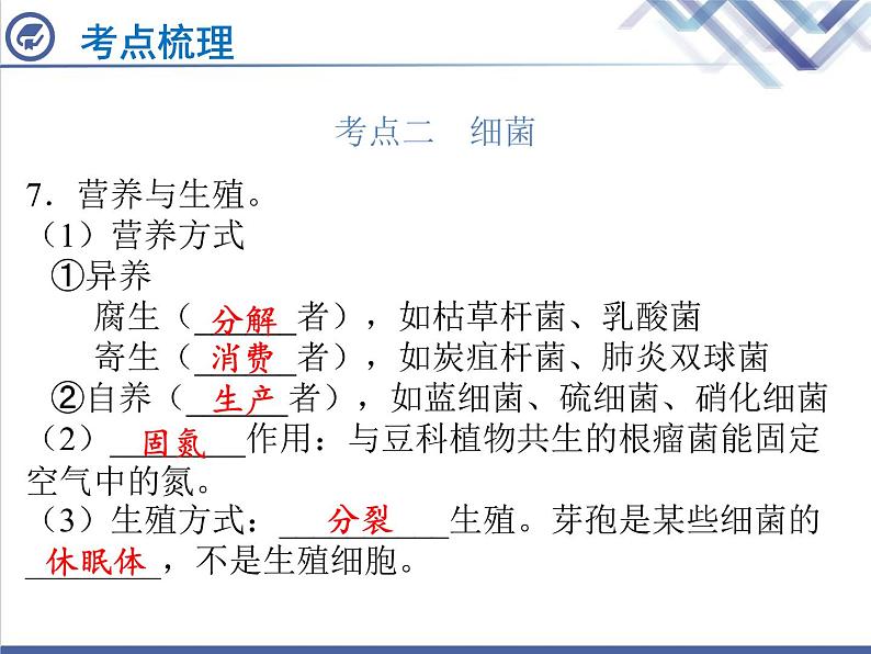 生物中考复习第20章细菌、真菌与病毒PPT课件06